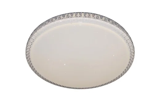 Светильник потолочный LED с пультом LED LAMPS 81078 Natali Kovaltseva белый на 1 лампу, основание белое в стиле хай-тек с пультом фото 3
